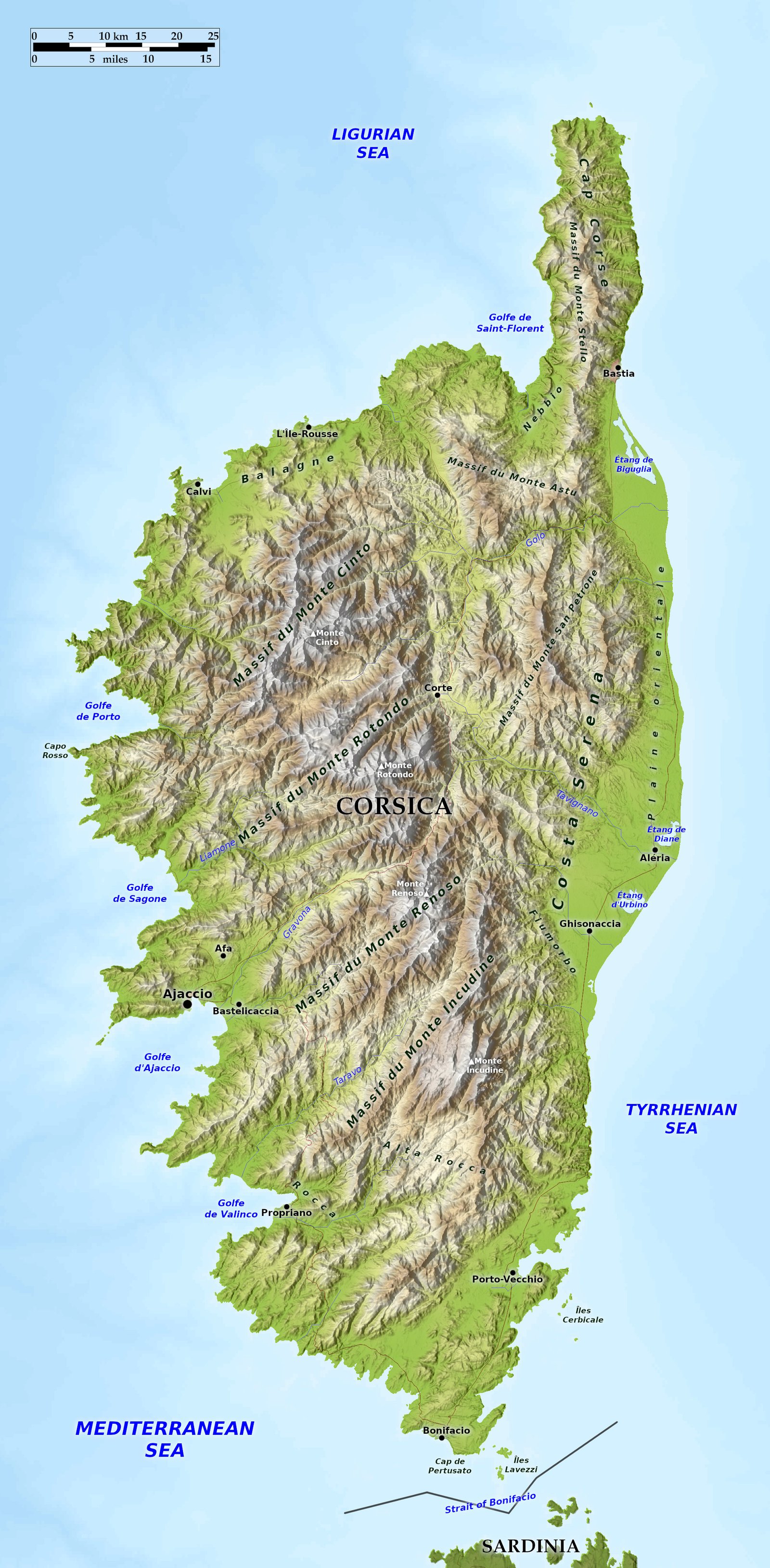 Blue Green Atlas Free Relief Map Of France Corsica Corse Blue Green Atlas Free Relief Map Of France Corsica Corse
